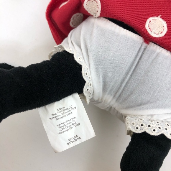 Disney Store Minnie Mouse Plush Stuffed Animal 18" Foot Disney Store Stamp - Picture 8 of 10